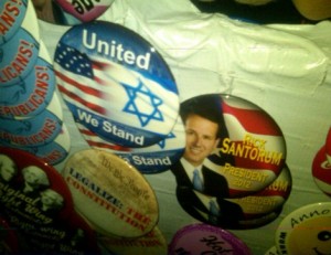 Rick Santorum for president buttons