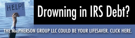 Ad: MacPherson Group - Drowning in IRS Debt?