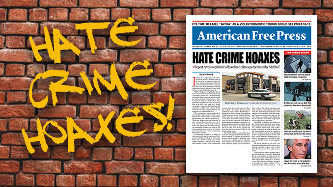 Hate Crime Hoaxes - New Issue